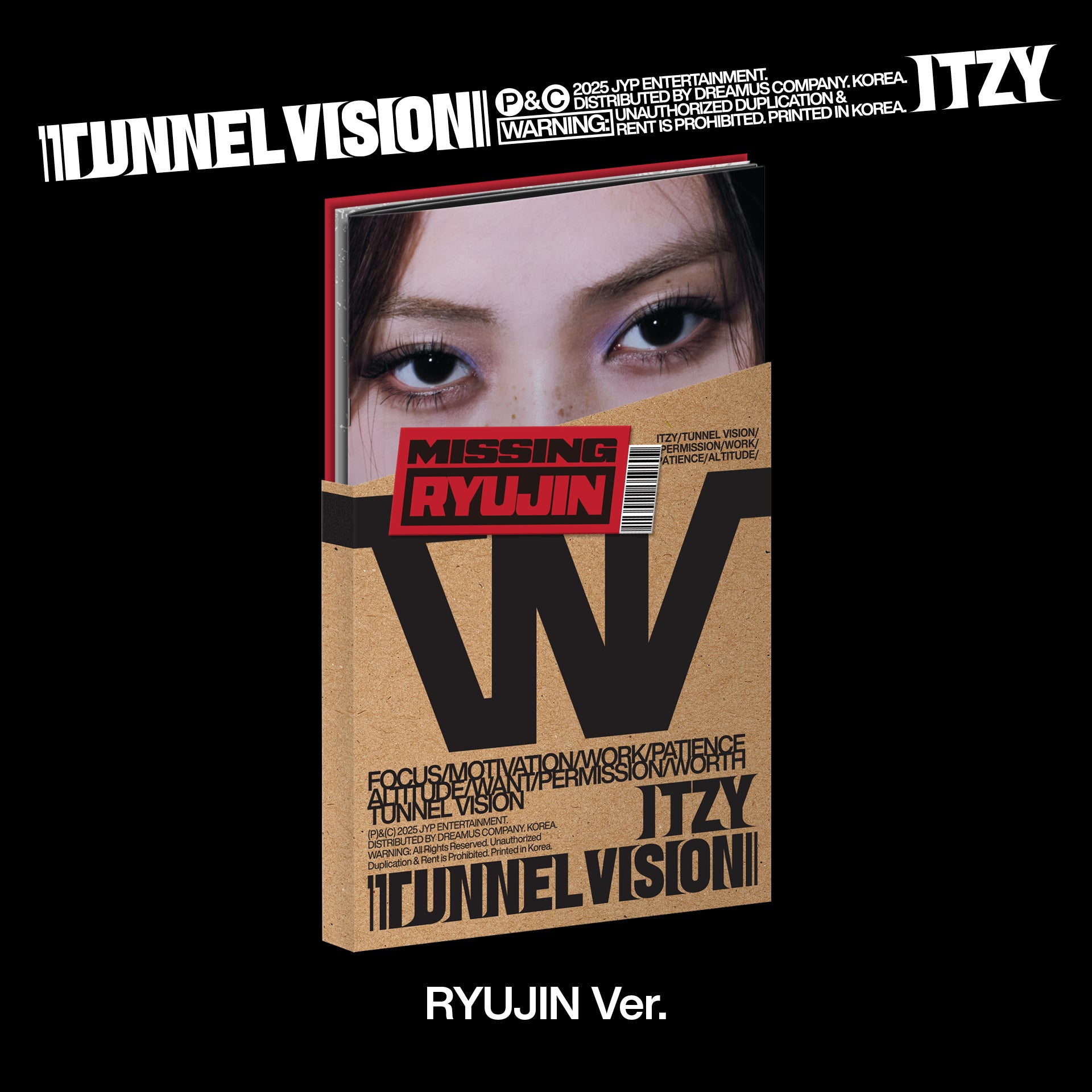 ITZY (있지) [TUNNEL VISION] Versión Miembro (Total 5 Tipos)