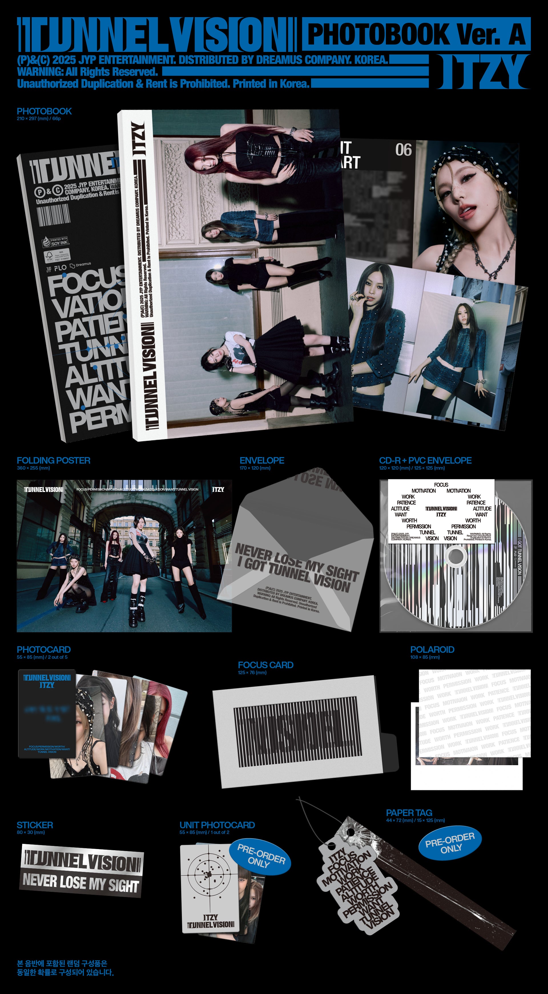[PRE-ORDER] ITZY (있지) [TUNNEL VISION] Photobook Ver. (A/B Ver.)