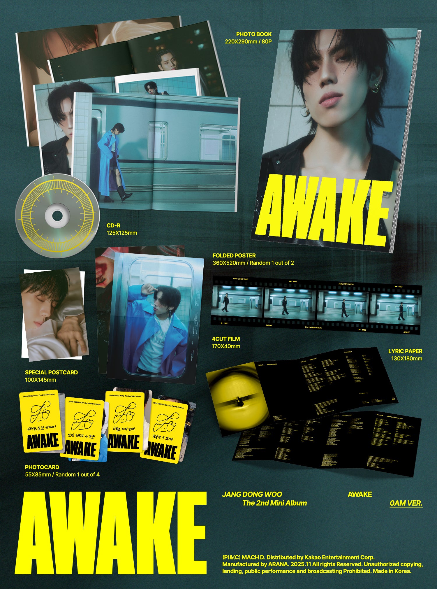 JANG DONG WOO (장동우) 2nd Mini Album [AWAKE] (0AM Ver.)