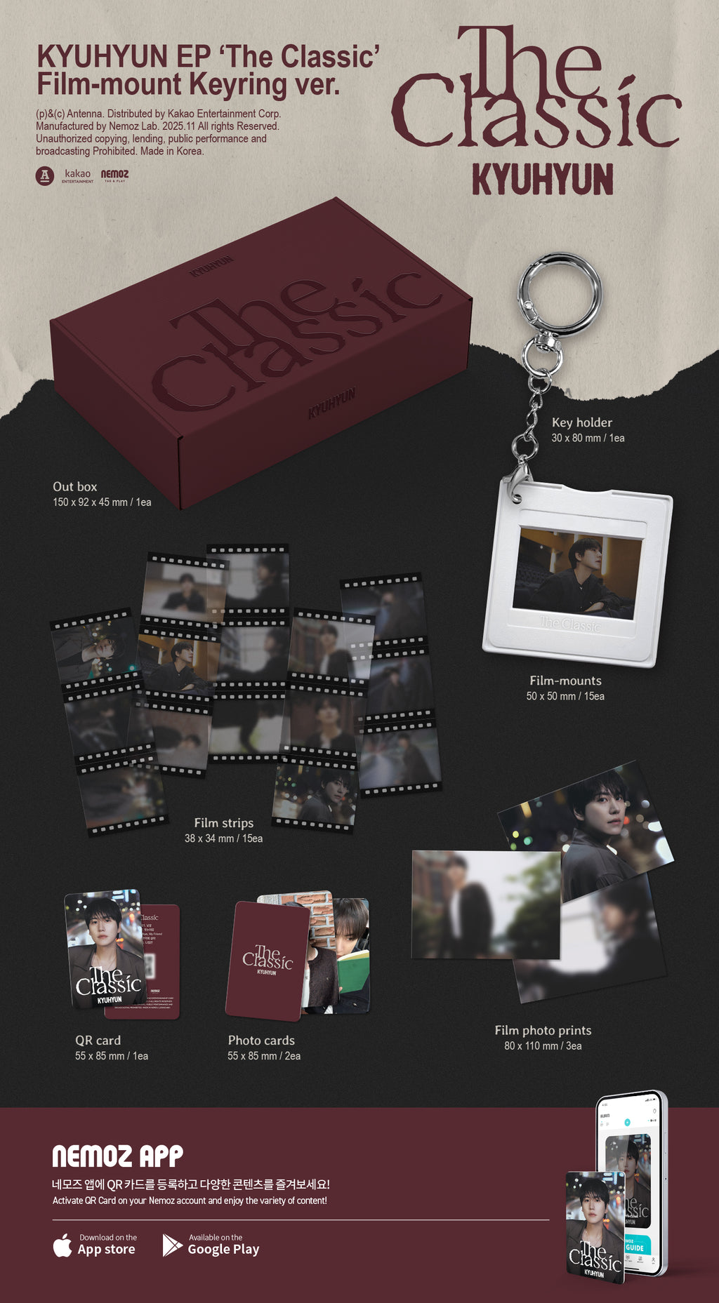 KYUHYUN (규현) EP [The Classic] (Film-mount Keyring Ver.)