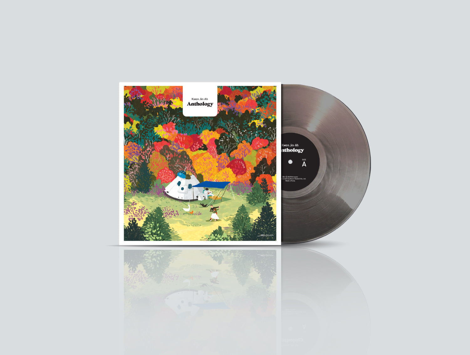 [PRE-ORDER] Kwon Jin-Ah (권진아) Anthology [12” 45RPM High-Fidelity Vinyl][Transparent Black Color]