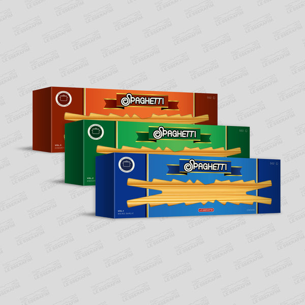 LE SSERAFIM (르세라핌) 1st Single Album 'SPAGHETTI' (3 Versions)