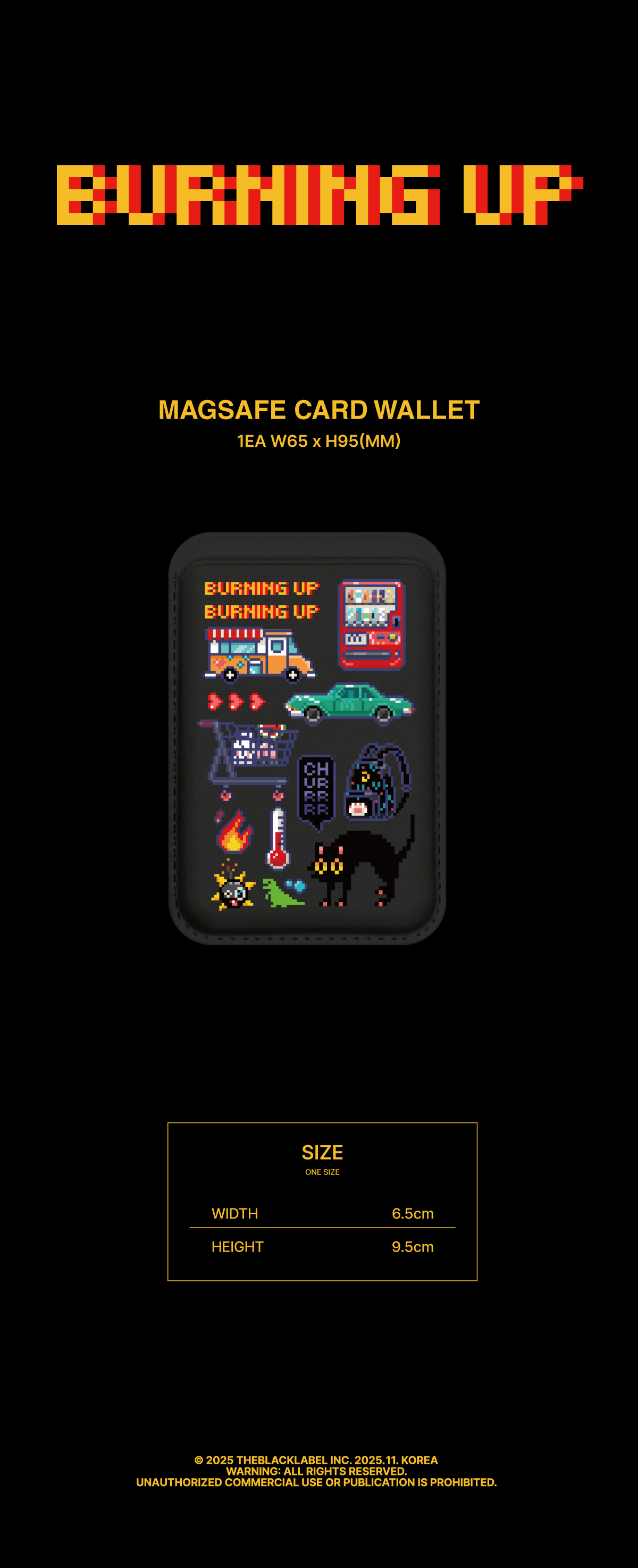 MEOVV (미야오) BURNING UP MAGSAFE CARD WALLET