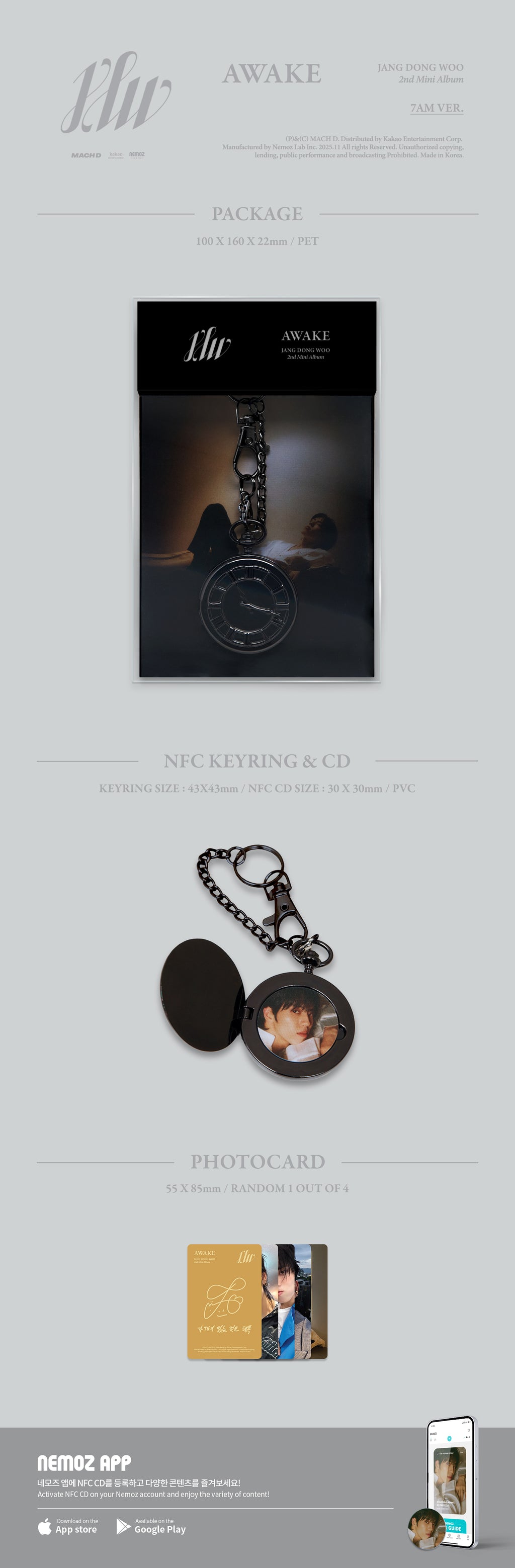 JANG DONG WOO (장동우) 2nd Mini Album [AWAKE] (7AM Ver.)