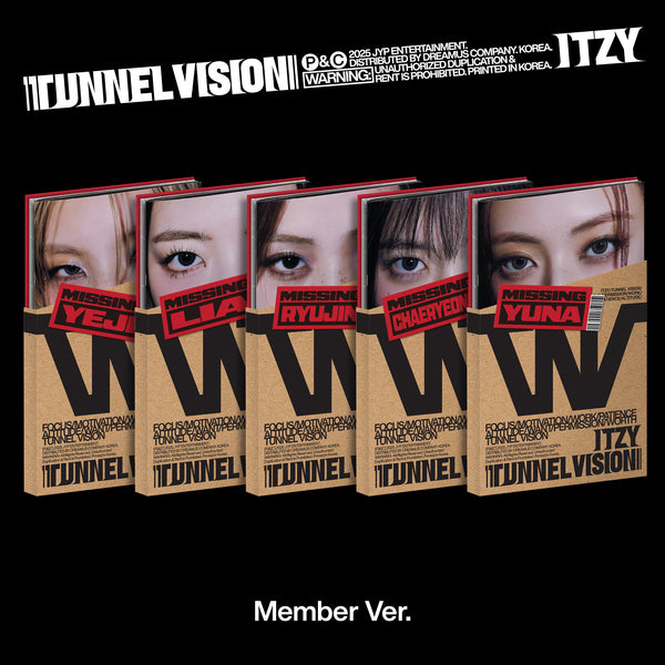 ITZY (있지) [TUNNEL VISION] Versión Miembro (Total 5 Tipos)