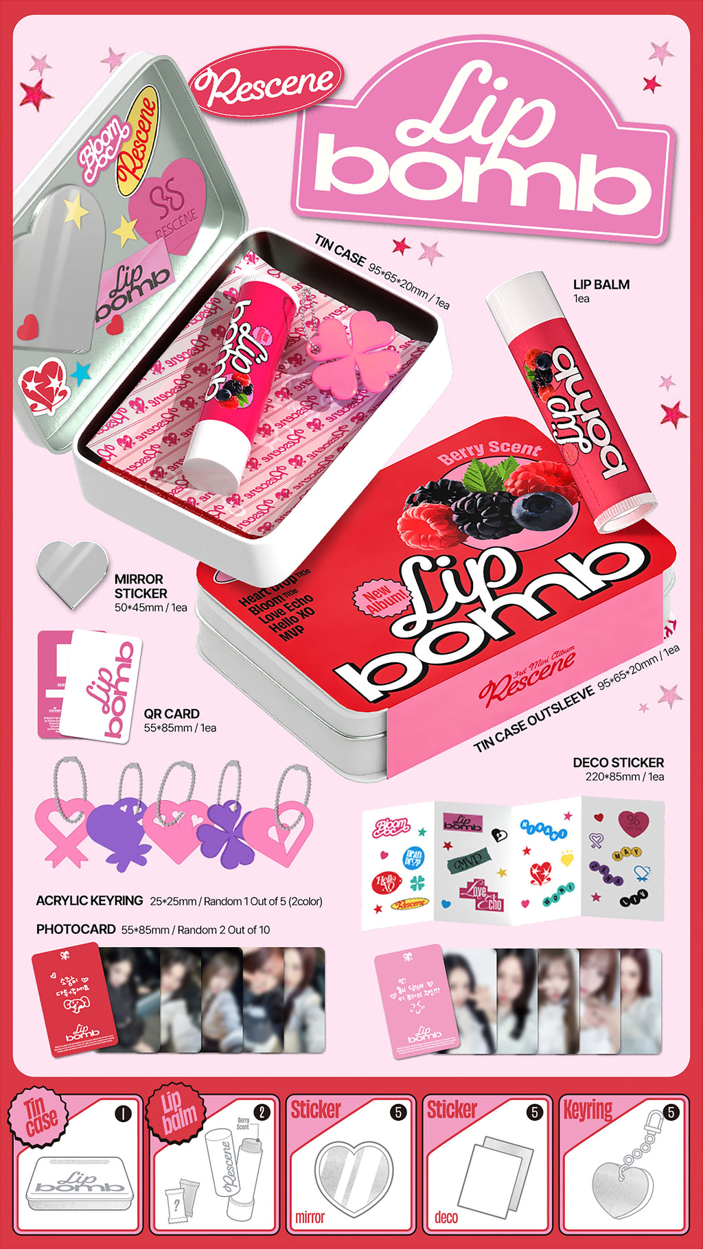 RESCENE The 3rd Mini Album [lip bomb] (QR) (lip balm ver.)