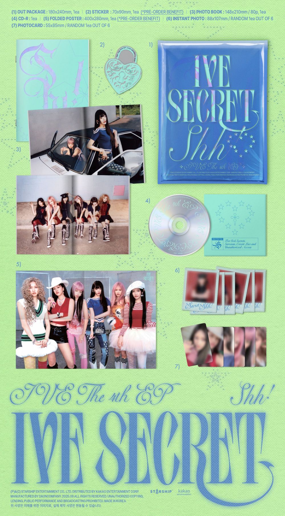 IVE (아이브) THE 4th EP [IVE SECRET] (Random Version)