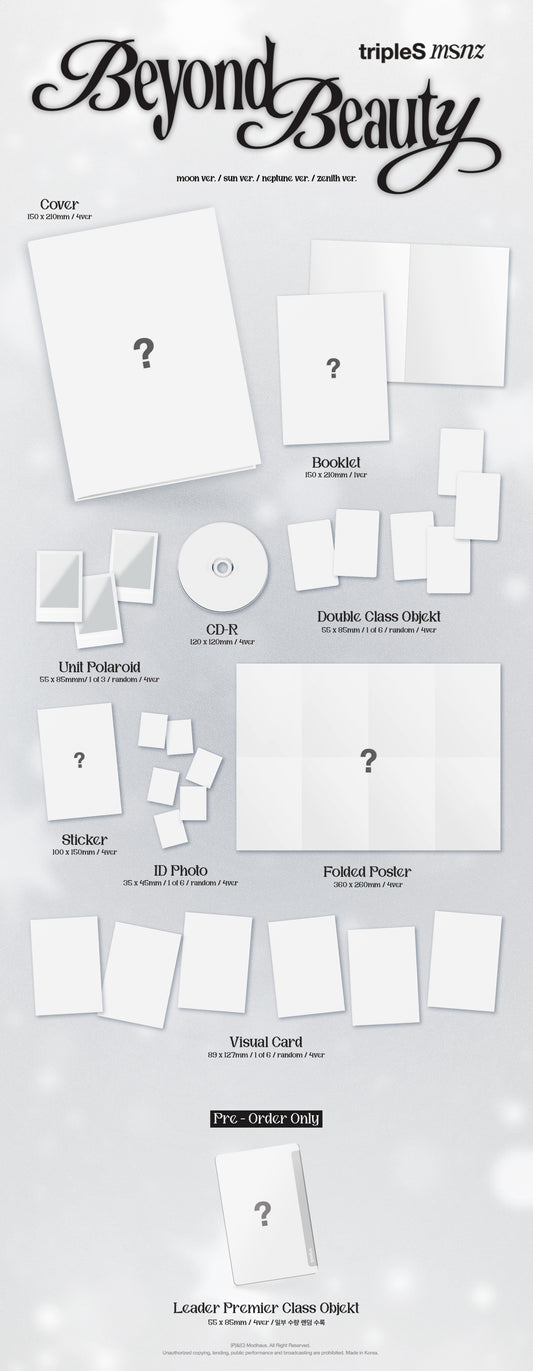 tripleS (트리플에스) Mini [msnz] (moon ver, sun ver, neptune ver, zenith ver)