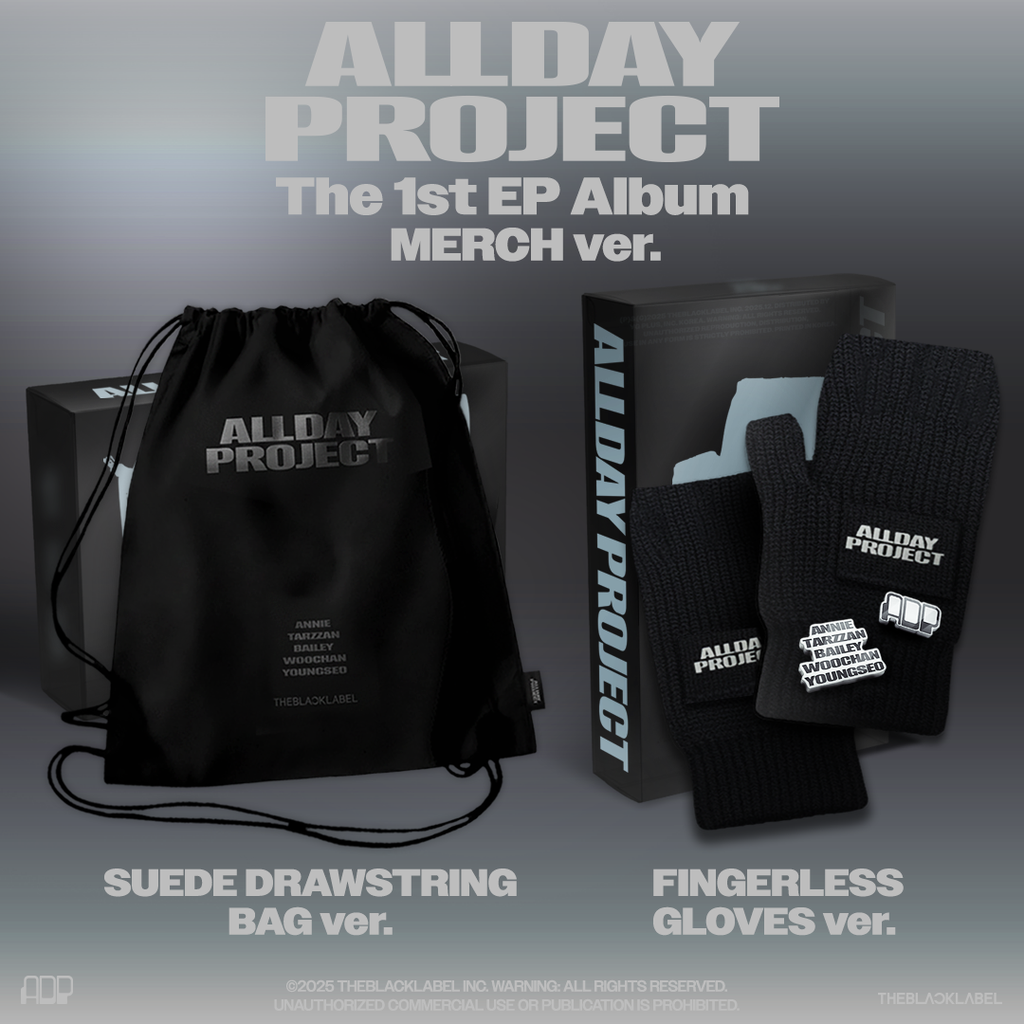 ALLDAY PROJECT El primer EP 'ALLDAY PROJECT' Versión MERCH Versión BOLSA CON CORDÓN