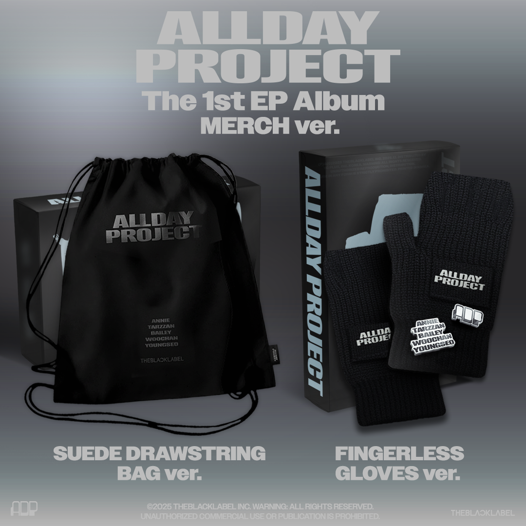 ALLDAY PROJECT El primer EP 'ALLDAY PROJECT' Versión MERCH Versión BOLSA CON CORDÓN