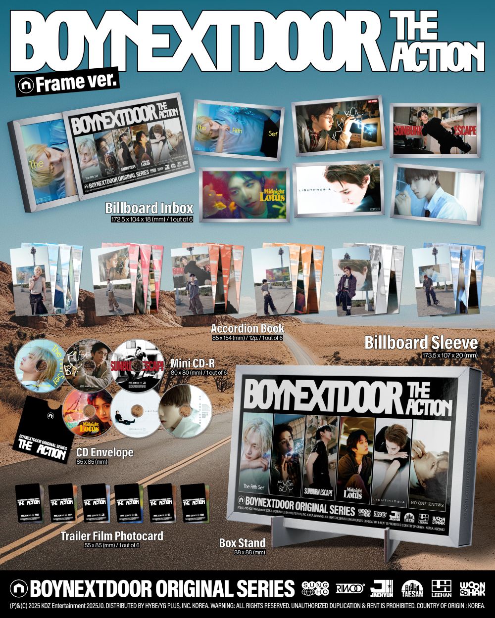 [PRE-ORDEN] BOYNEXTDOOR (보이넥스트도어) 5to EP: [The Action] (Frame ver.)