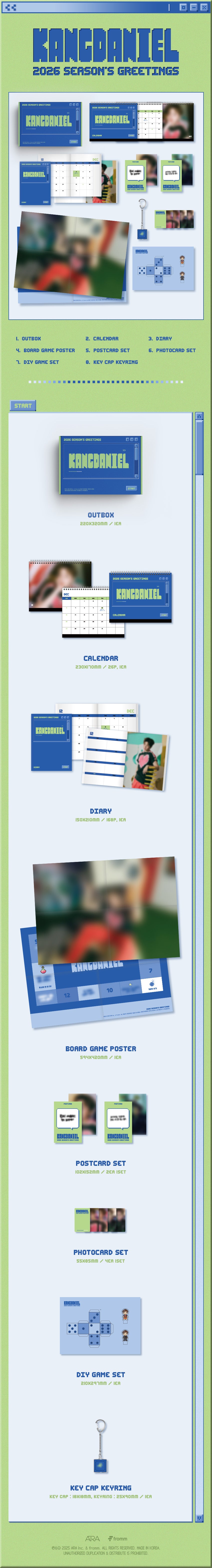 [PRE-ORDER] KANGDANIEL (강다니엘) 2026 SEASON'S GREETINGS