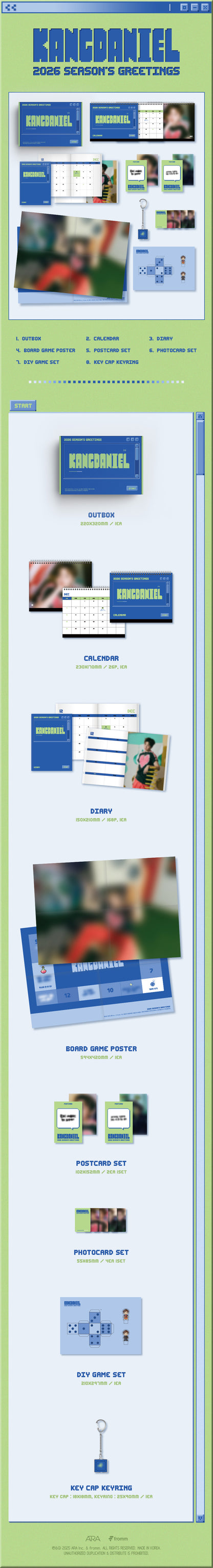 [PRE-ORDER] KANGDANIEL (강다니엘) 2026 SEASON'S GREETINGS