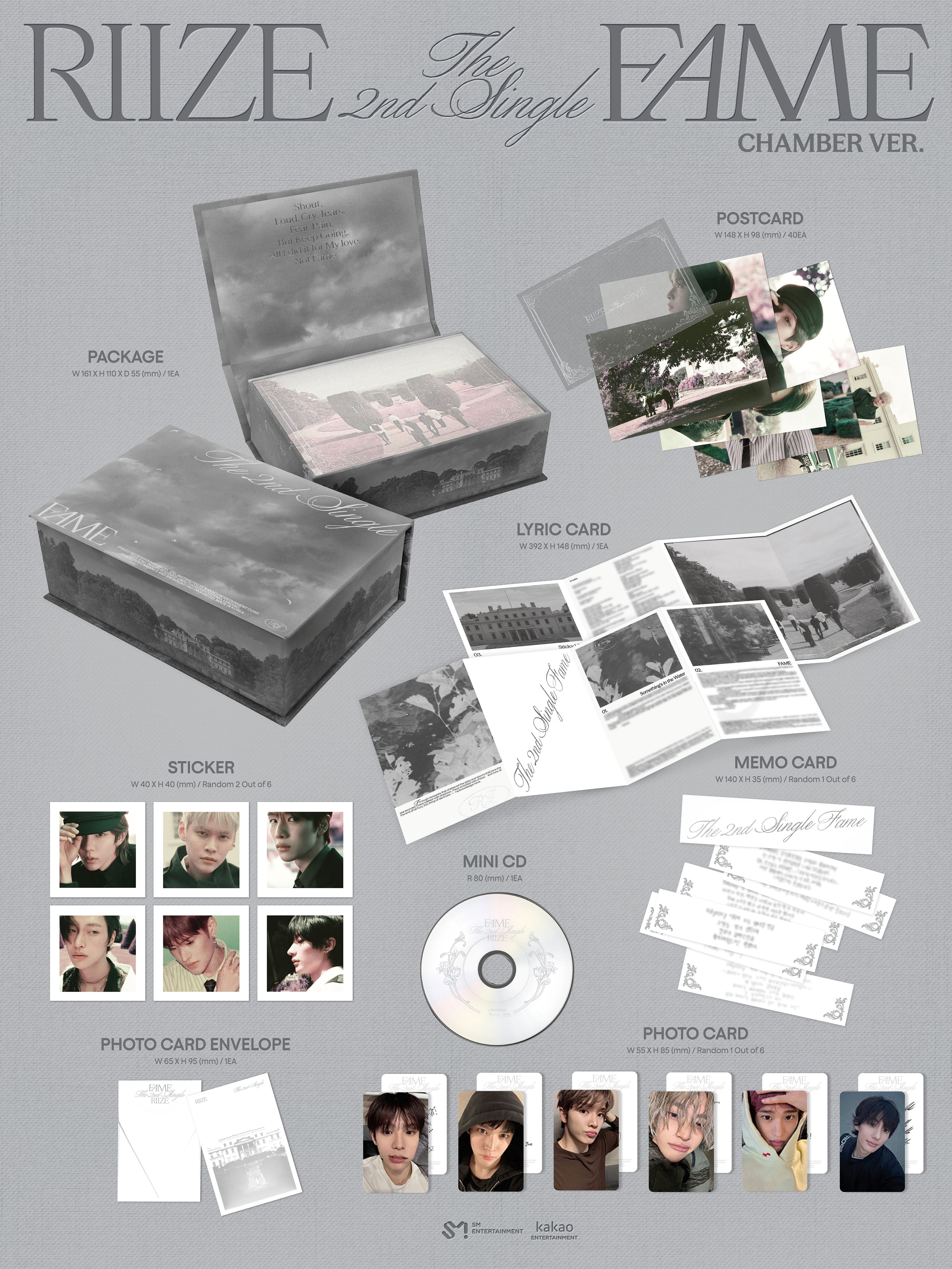 RIIZE (라이즈) 2nd Single [Fame] (Chamber Ver.)