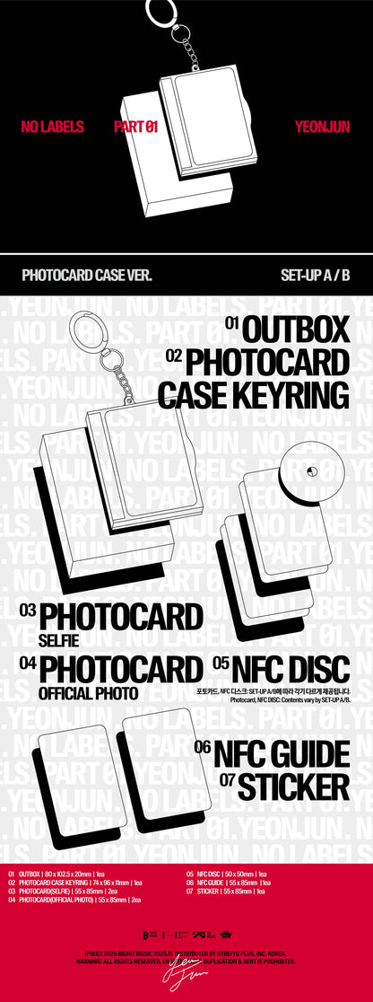 [PRE-ORDER] YEONJUN 'NO LABELS: PART 01' (Photocard Case Ver.)