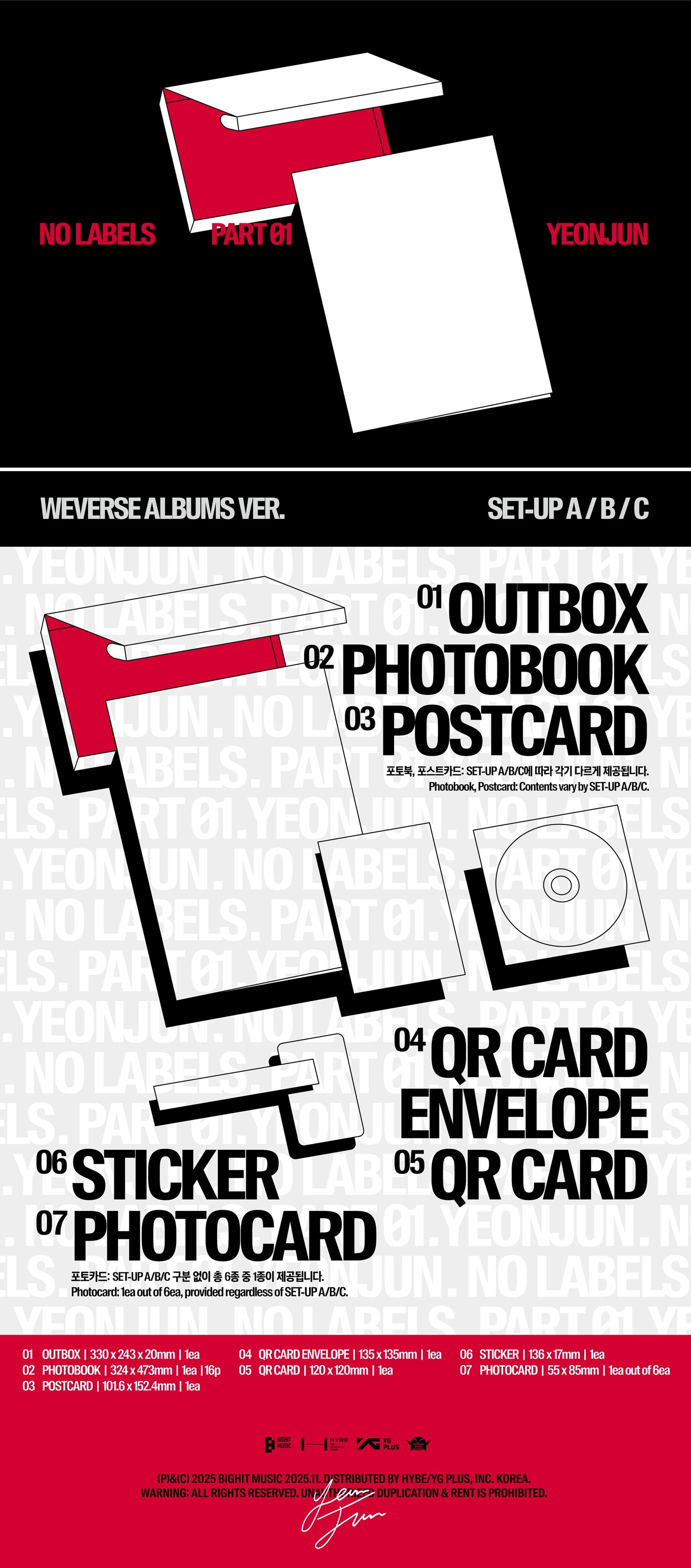 [PRE-ORDER] YEONJUN 'NO LABELS: PART 01' (Weverse Albums ver.)