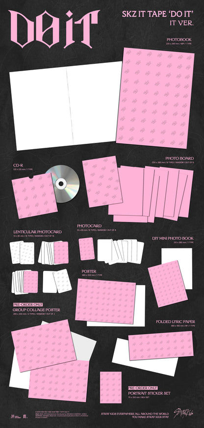 [PRE-ORDER] Stray Kids (스트레이 키즈) SKZ IT TAPE 'DO IT' (IT VER.)