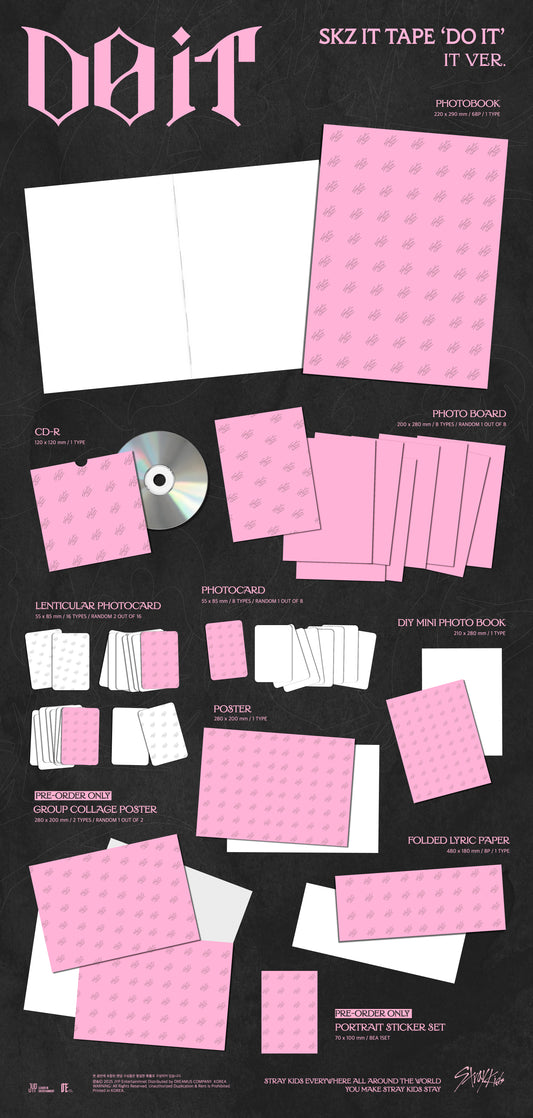 [PRE-ORDER] Stray Kids (스트레이 키즈) SKZ IT TAPE 'DO IT' (IT VER.)