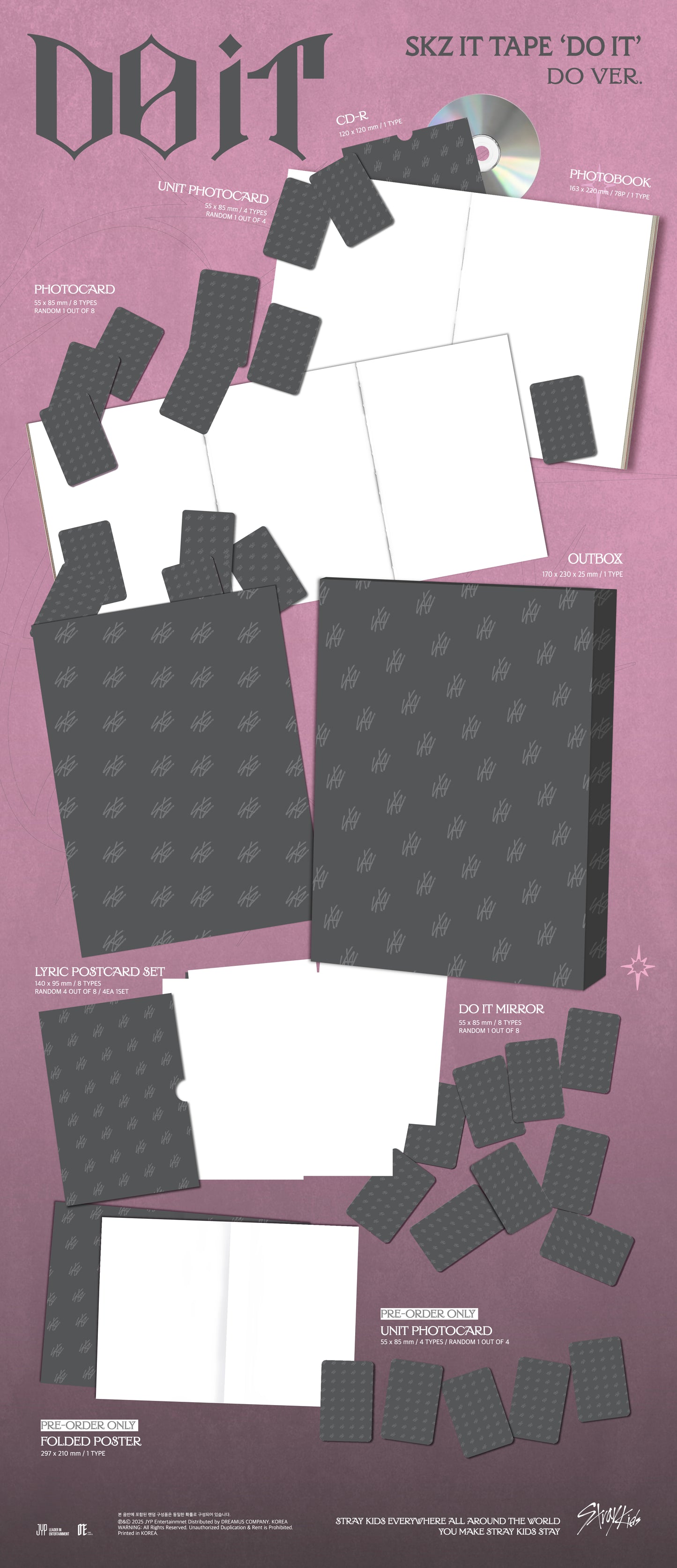 [PRE-ORDER / LIMITED EDITION] Stray Kids (스트레이 키즈) SKZ IT TAPE 'DO IT' (DO VER.)
