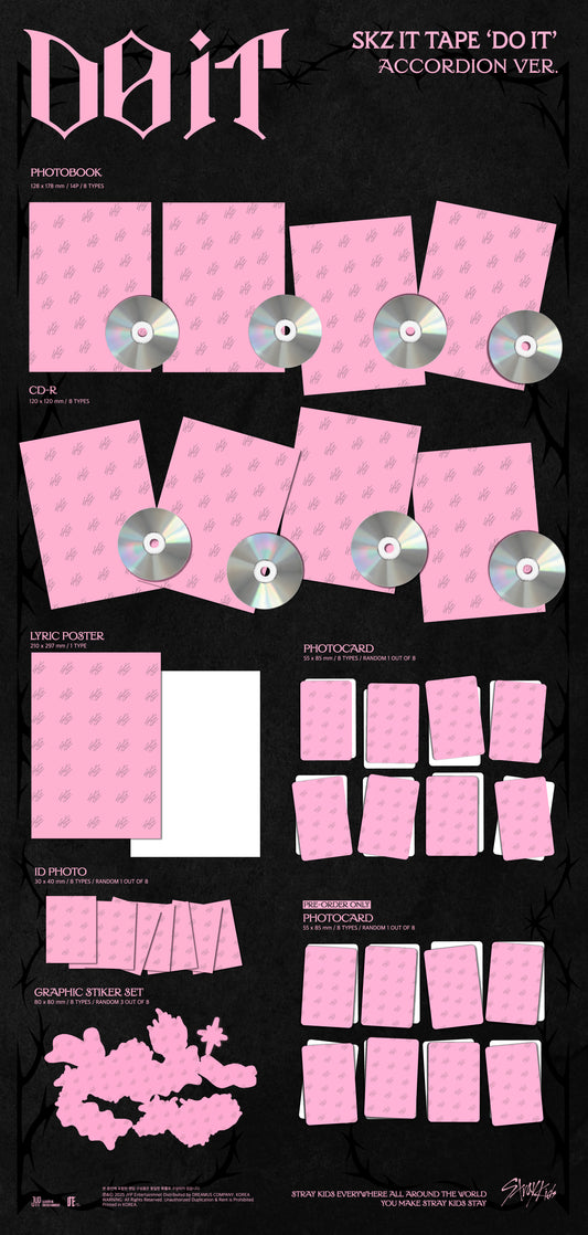 [PRE-ORDER] Stray Kids (스트레이 키즈) SKZ IT TAPE 'DO IT' (ACCORDION VER.)
