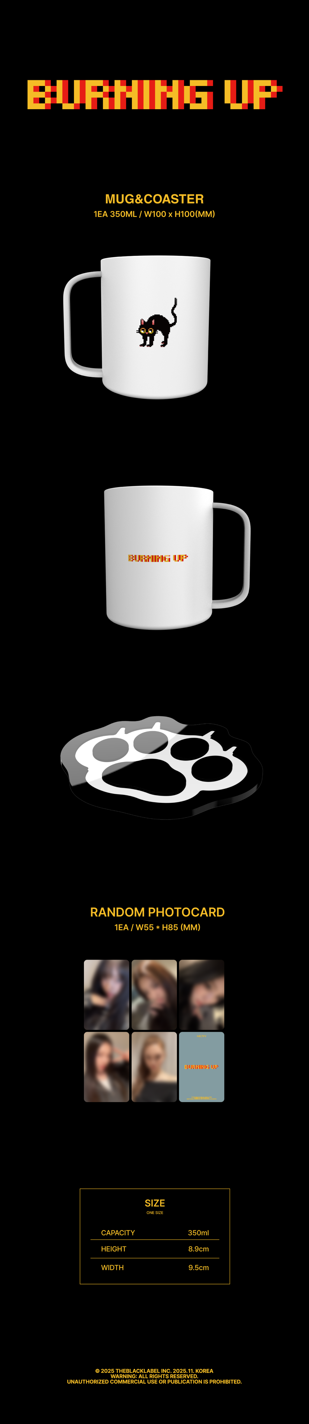 MEOVV (미야오) BURNING UP MUG&COASTER