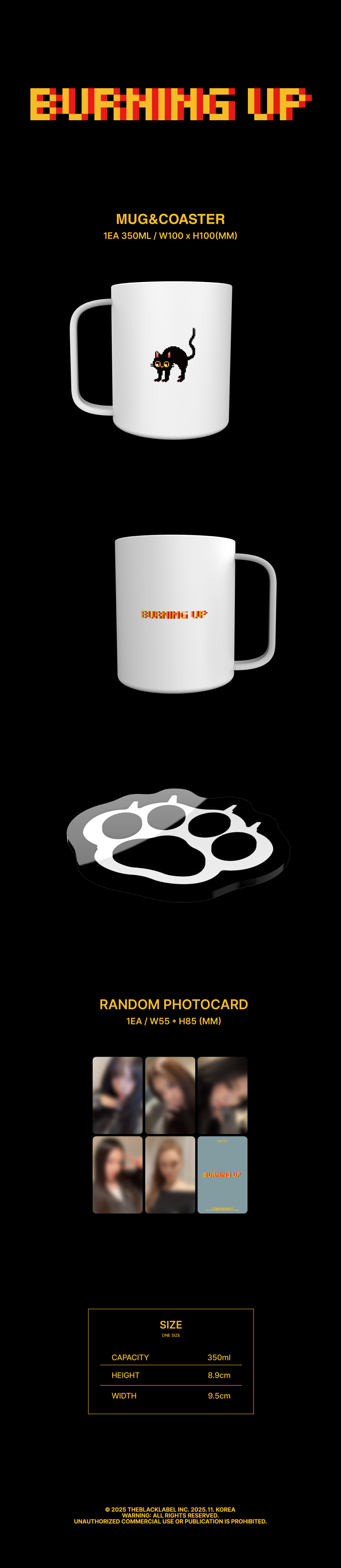 MEOVV (미야오) BURNING UP MUG&COASTER