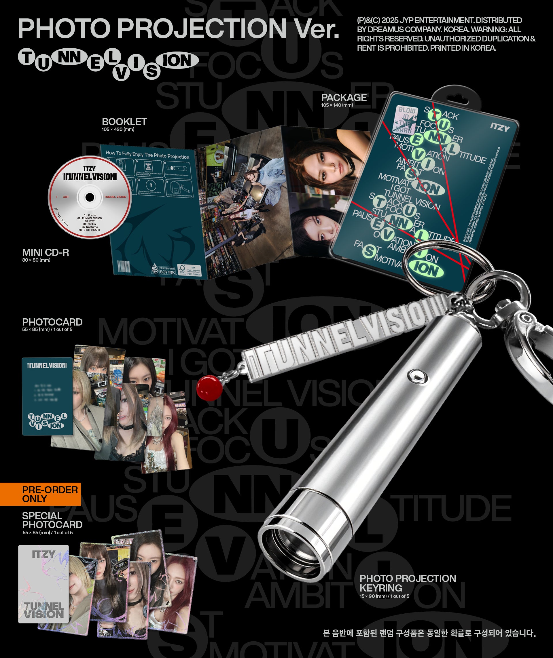 [PRE-ORDER] ITZY (있지) [TUNNEL VISION] Photo Projection Ver. (1ea)