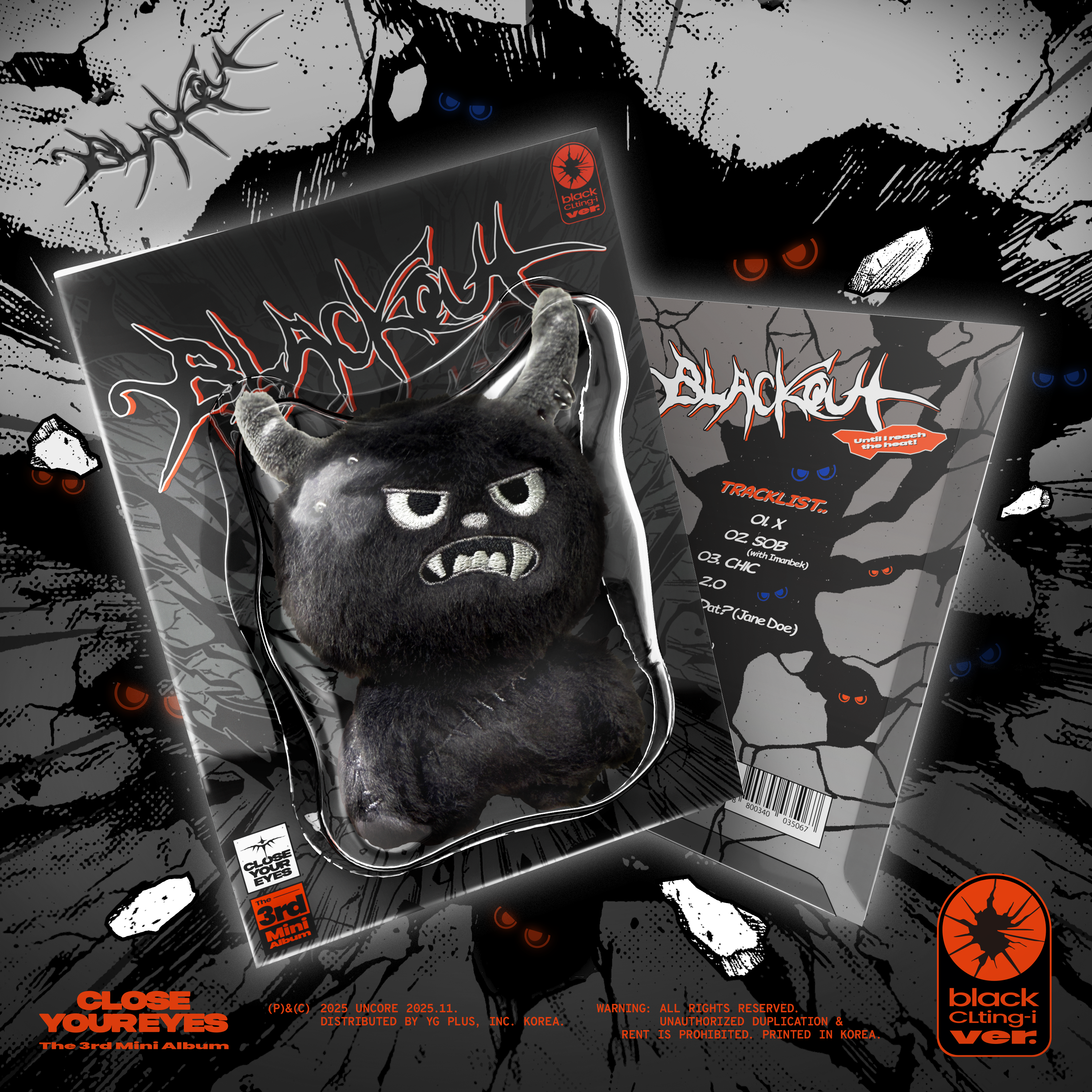 [PRE-ORDEN] CIERRE LOS OJOS (클로즈유어아이즈) El tercer mini álbum 'blackout' (versión CLting-i negra)