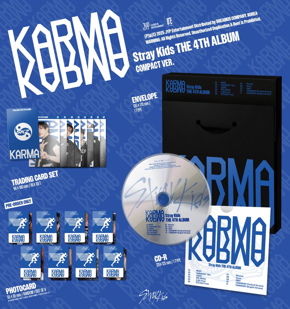 Stray Kids (스트레이 키즈) 4th Full Album ‘KARMA’ (COMPACT VER.)